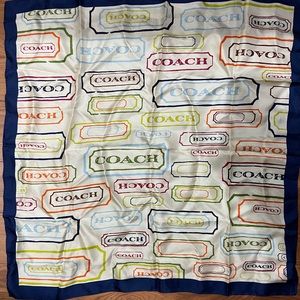 Coach silk square scarf